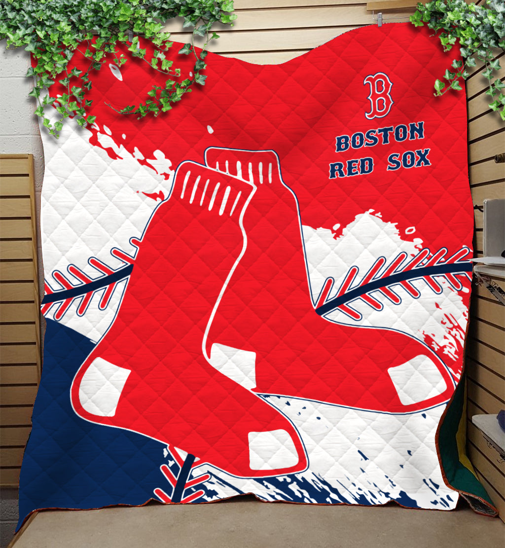 Boston Red Sox Baseball Premium Quilt - Stylish Red Sox Logo Tee Tor Fans NH24