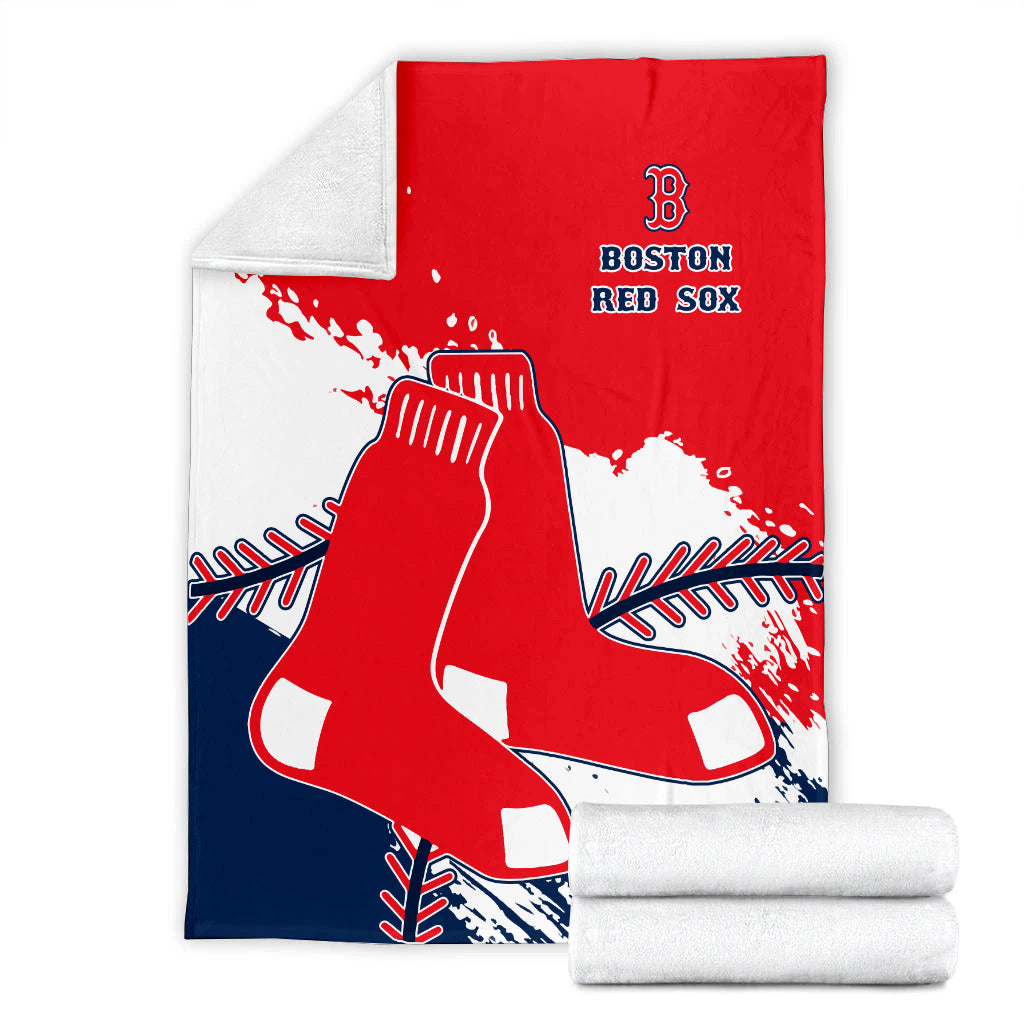 Boston Red Sox Baseball Premium Blanket - Stylish Red Sox Logo Tee Tor Fans NH24