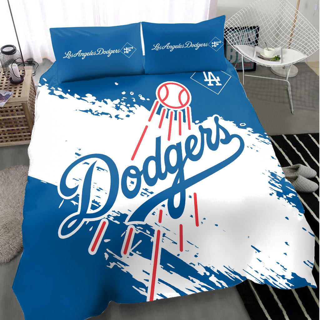 Los Angeles Dodgers Baseball Bedding Set - Stylish Dodgers Logo Tee Tor Fans NH24