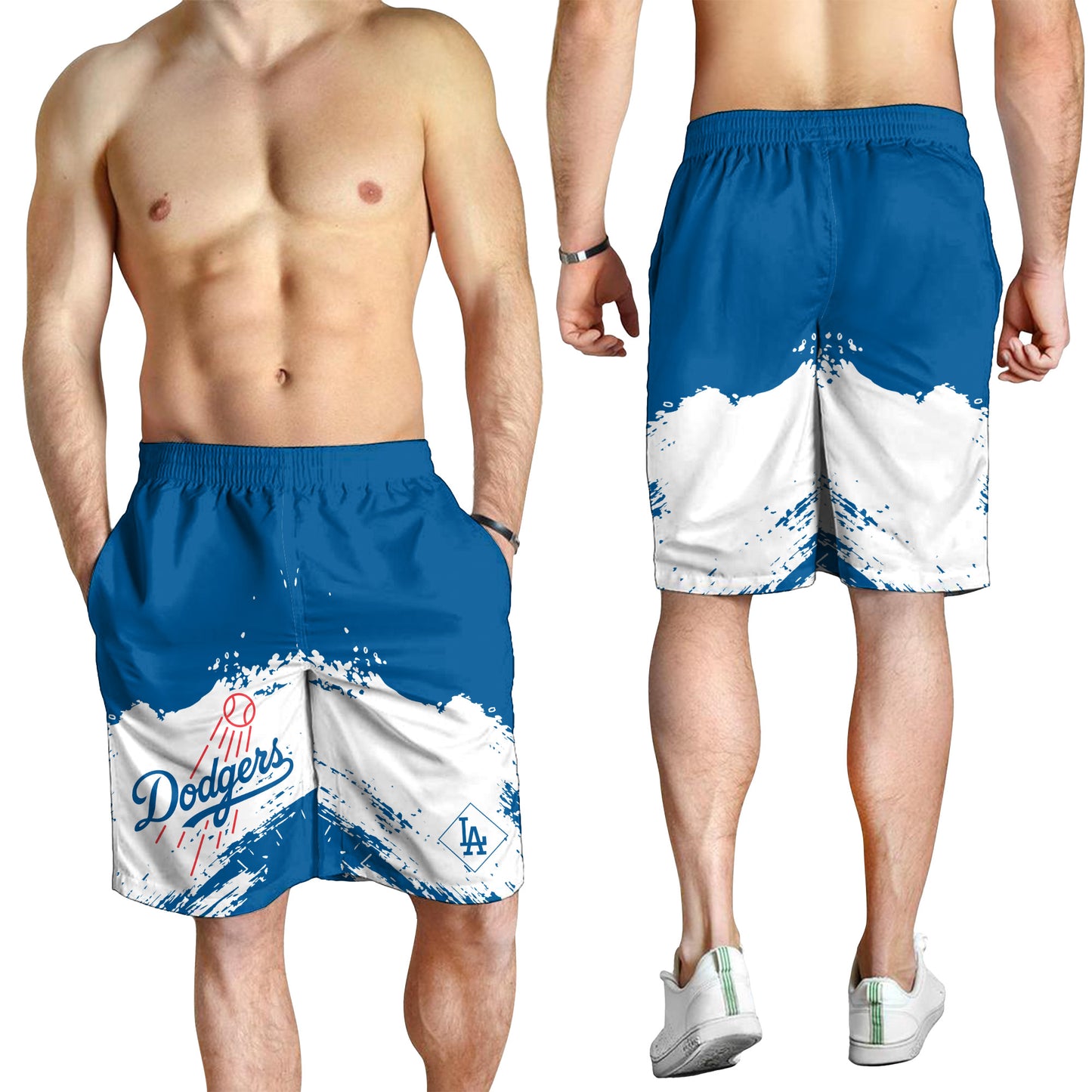 Los Angeles Dodgers Baseball Men Short - Stylish Dodgers Logo Tee Tor Fans NH24