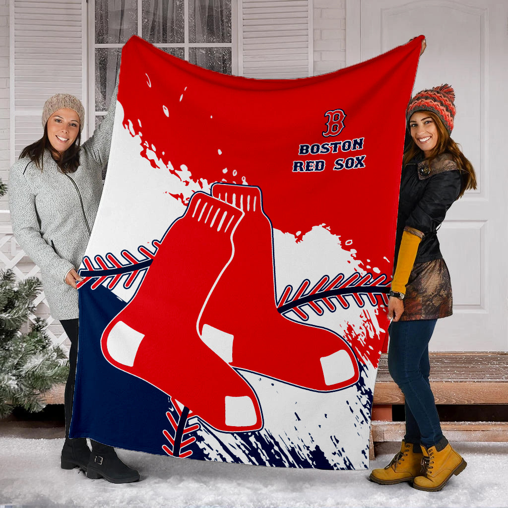 Boston Red Sox Baseball Premium Blanket - Stylish Red Sox Logo Tee Tor Fans NH24