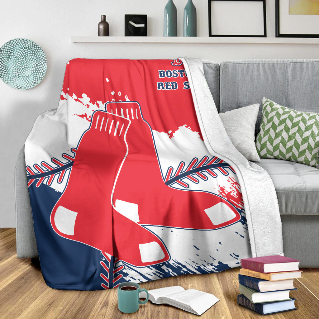Boston Red Sox Baseball Premium Blanket - Stylish Red Sox Logo Tee Tor Fans NH24