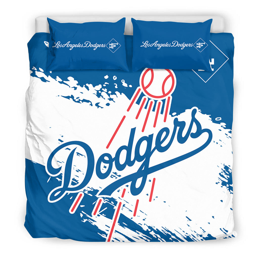 Los Angeles Dodgers Baseball Bedding Set - Stylish Dodgers Logo Tee Tor Fans NH24