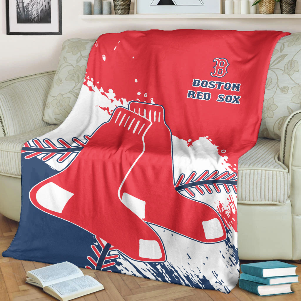 Boston Red Sox Baseball Premium Blanket - Stylish Red Sox Logo Tee Tor Fans NH24