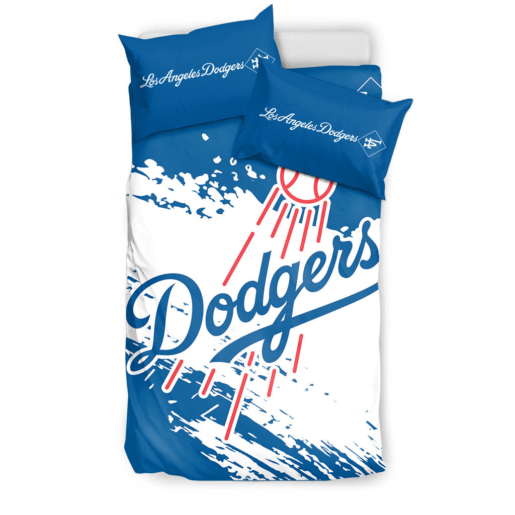 Los Angeles Dodgers Baseball Bedding Set - Stylish Dodgers Logo Tee Tor Fans NH24
