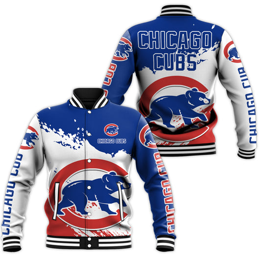 Chicago Cubs Baseball Jacket - Stylish Red Sox Logo Tee Tor Fans NH24