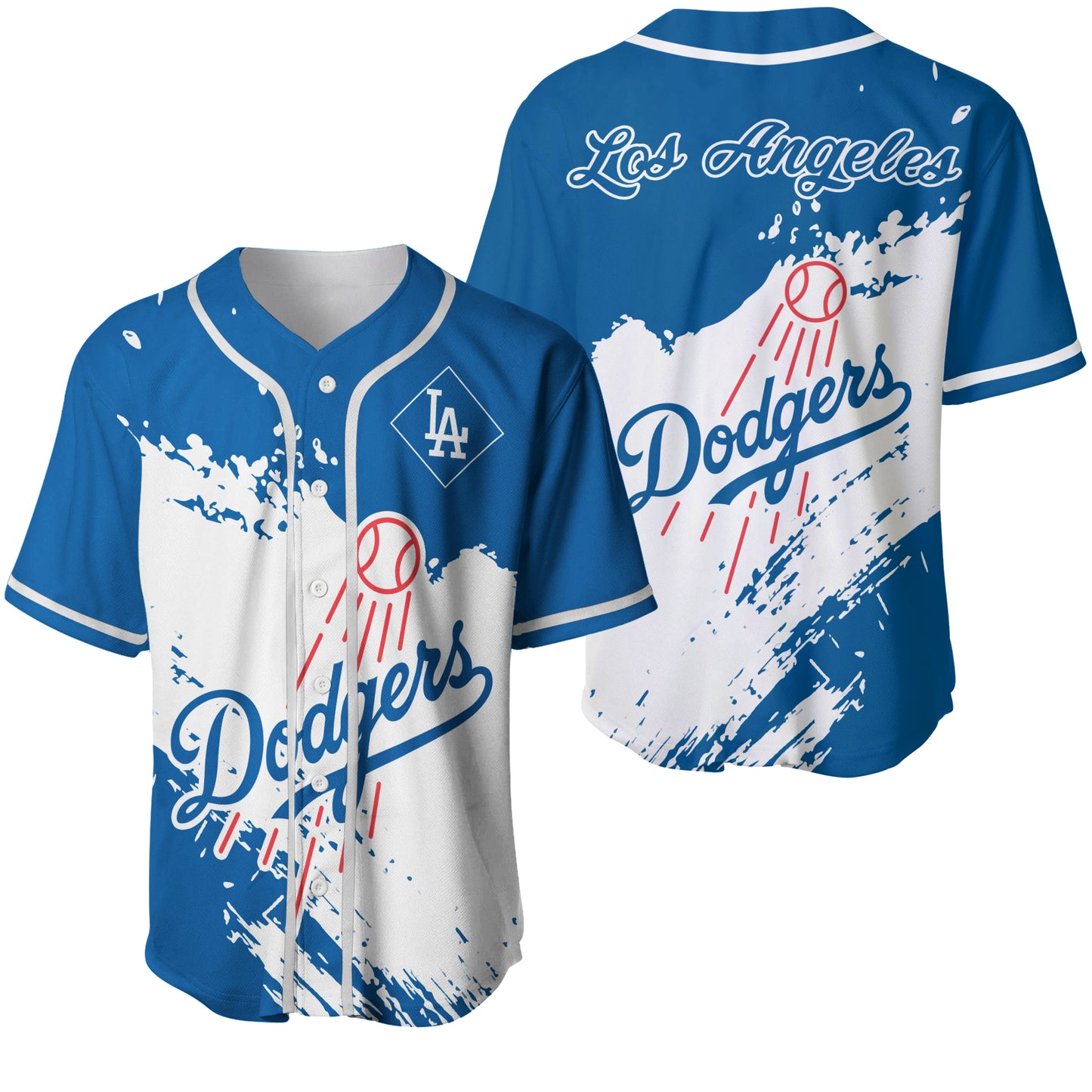 Los Angeles Dodgers Baseball Jersey - Stylish Dodgers Logo Tee Tor Fans NH24