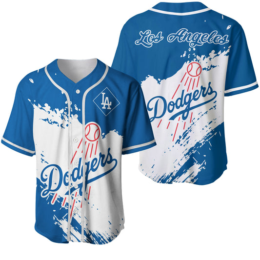 Los Angeles Dodgers Baseball Jersey - Stylish Dodgers Logo Tee Tor Fans NH24