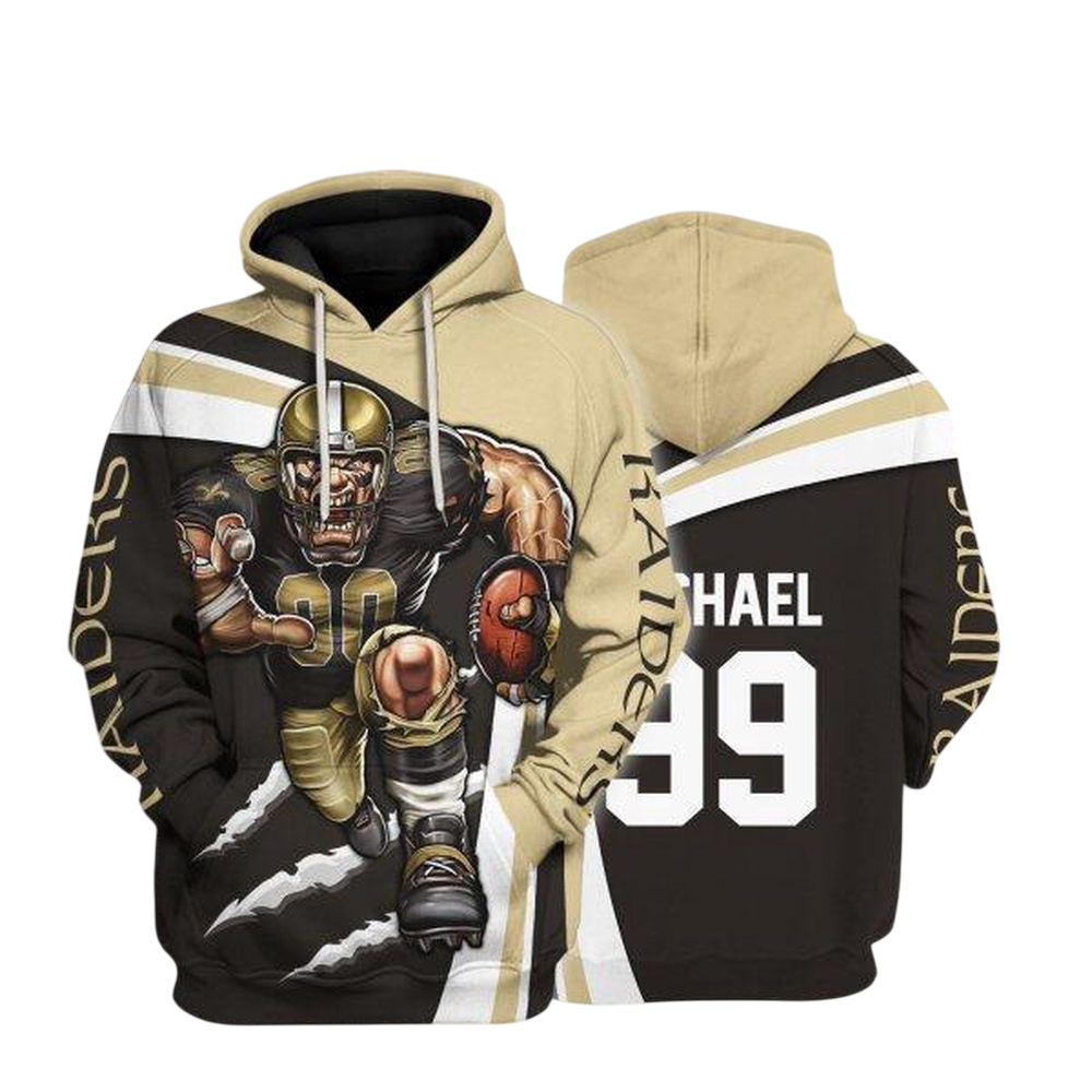 NFL New Orleans Saints Personalized Hoodie Mascot Football Player NH24