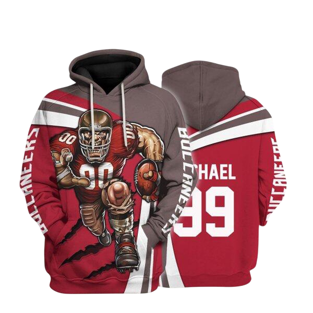 NFL Tampa Bay Buccaneers Personalized Hoodie Mascot Football Player NH24