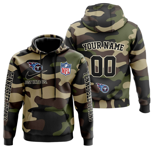 NFL Tennessee Titans Personalized Pullover Hoodie Camo Veterans Special Edition NH24