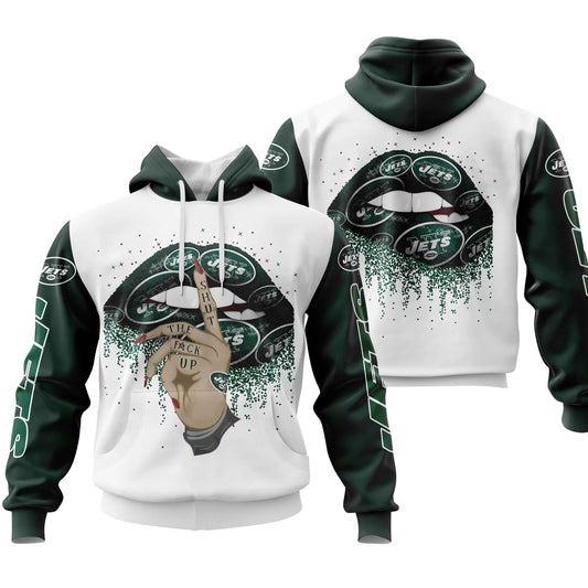 NFL New York Jets Lips Hoodie NH24