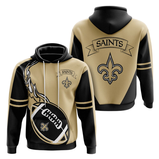 NFL New Orleans Saints Hoodie Football Ball Gift For Fan NH24