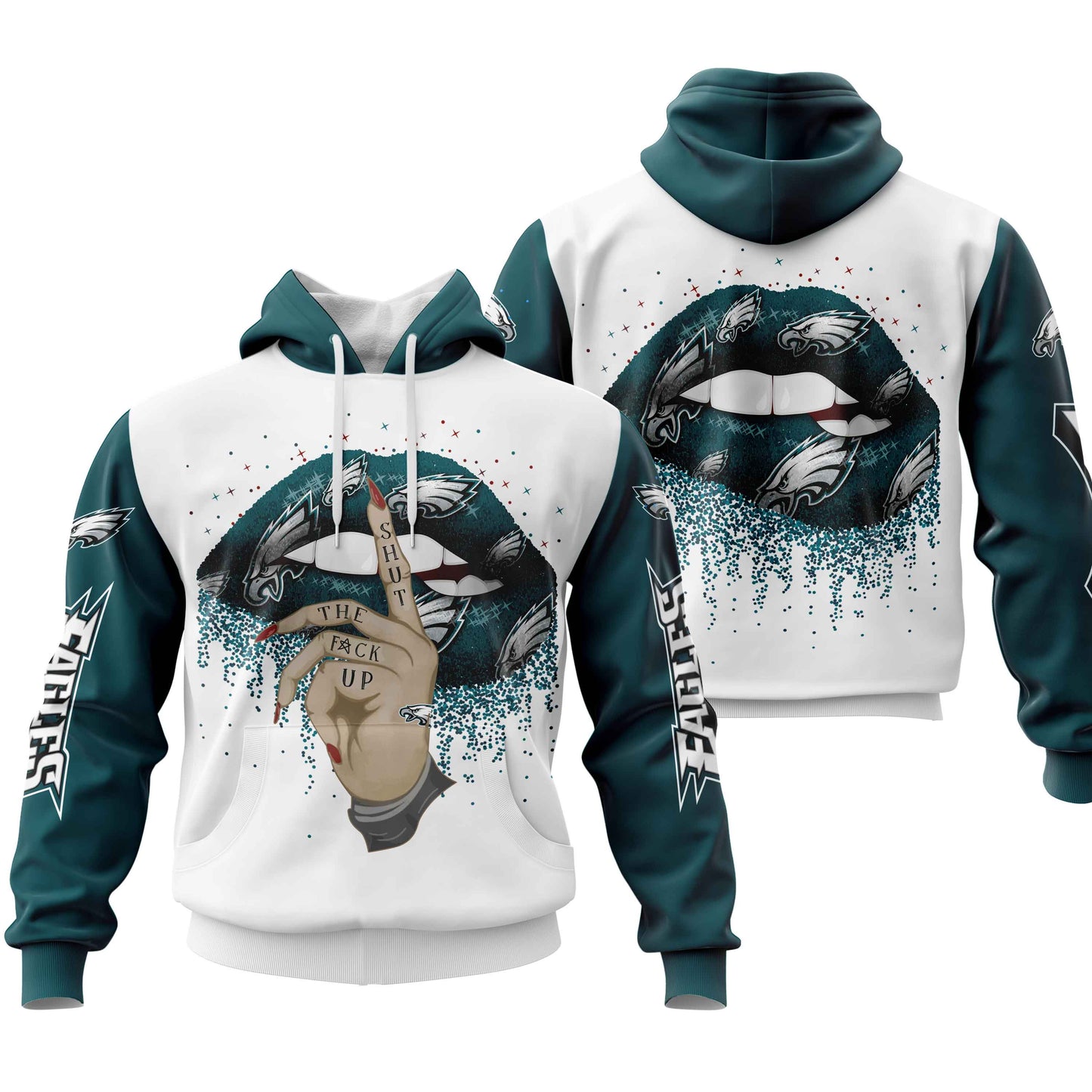 NFL Philadelphia Eagles Lips Hoodie NH24