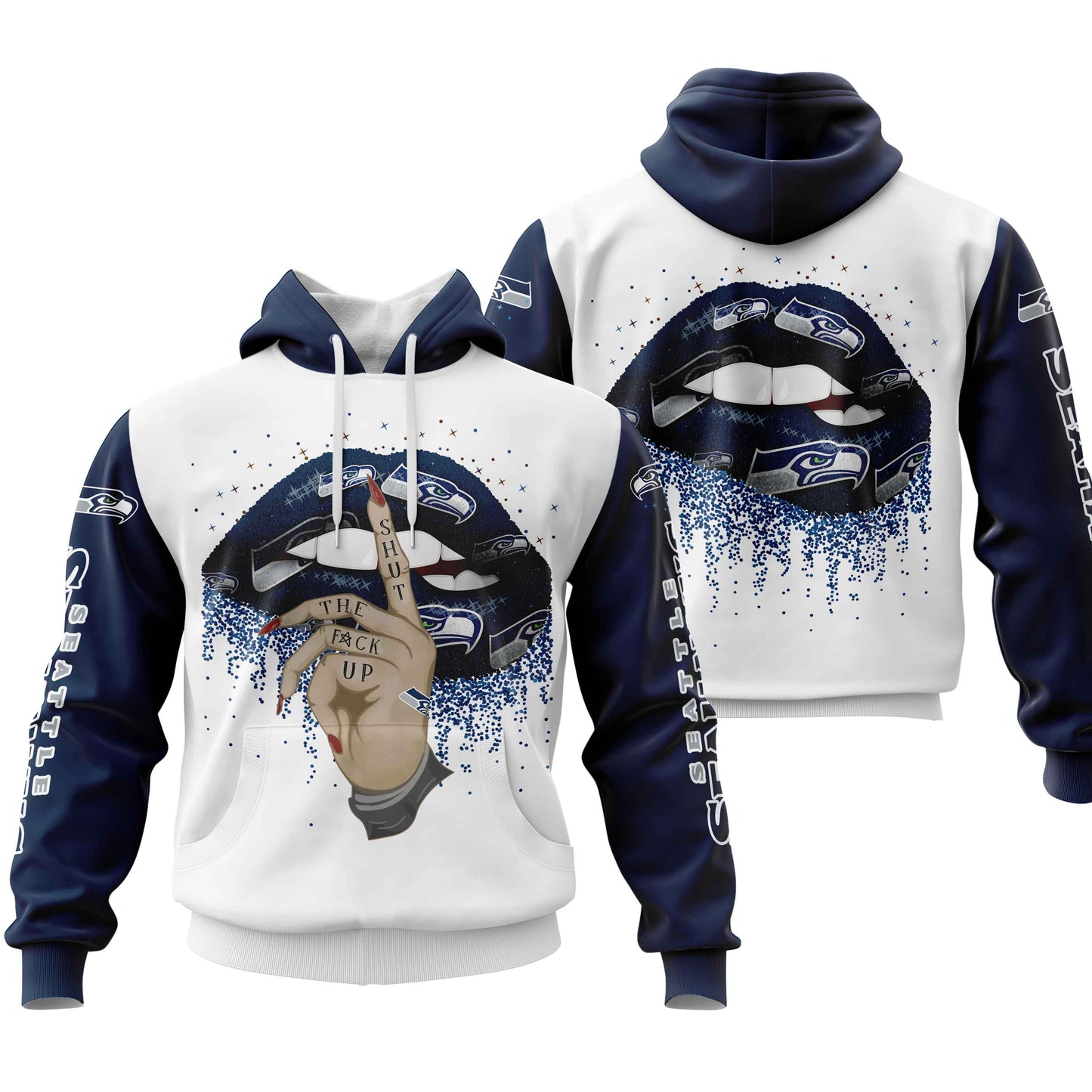 NFL Seattle Seahawks Lips Hoodie NH24