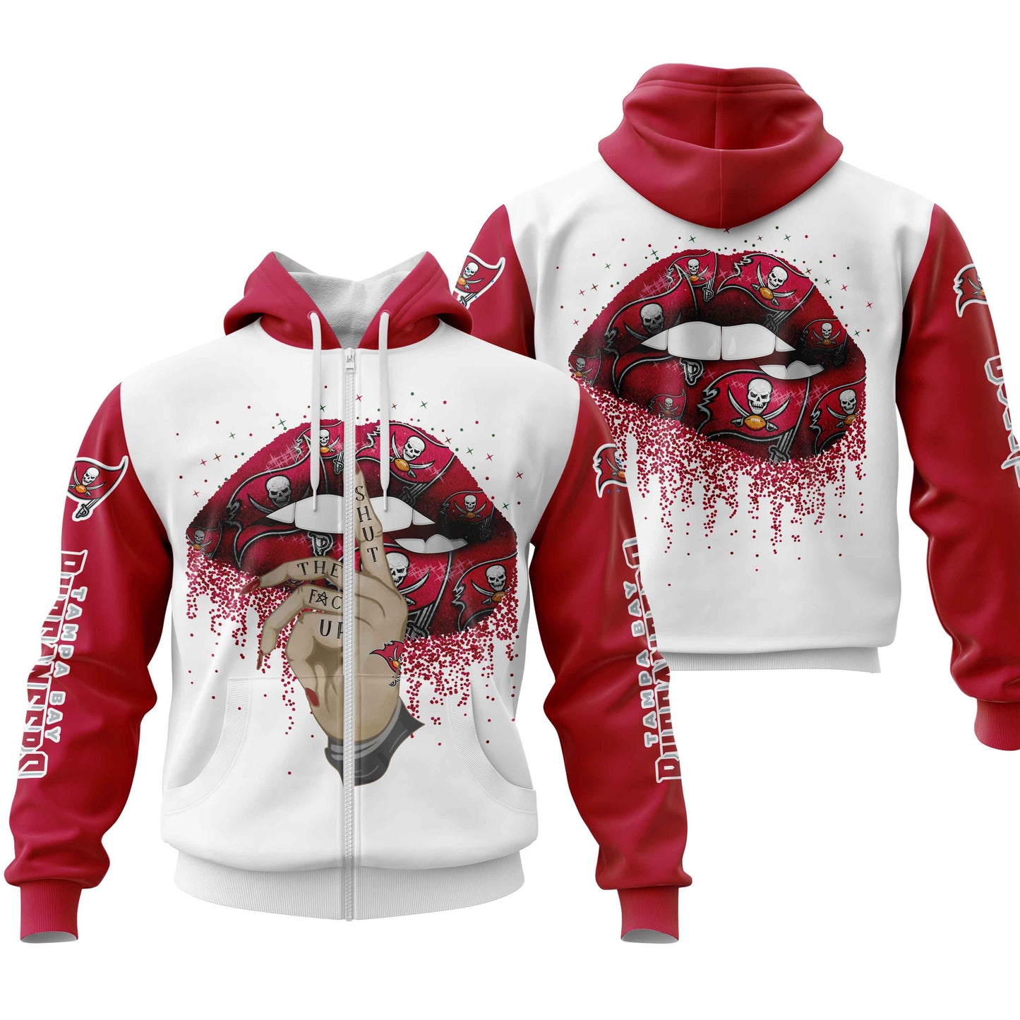 NFL Tampa Bay Buccaneers Lips Hoodie NH24