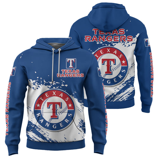 Texas Rangers Blue Color MLB Hoodie For Big Fan NH24