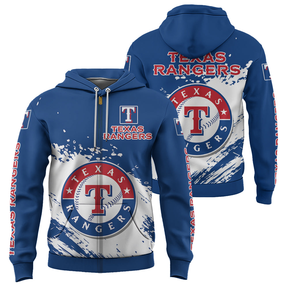 Texas Rangers Blue Color MLB Hoodie For Big Fan NH24