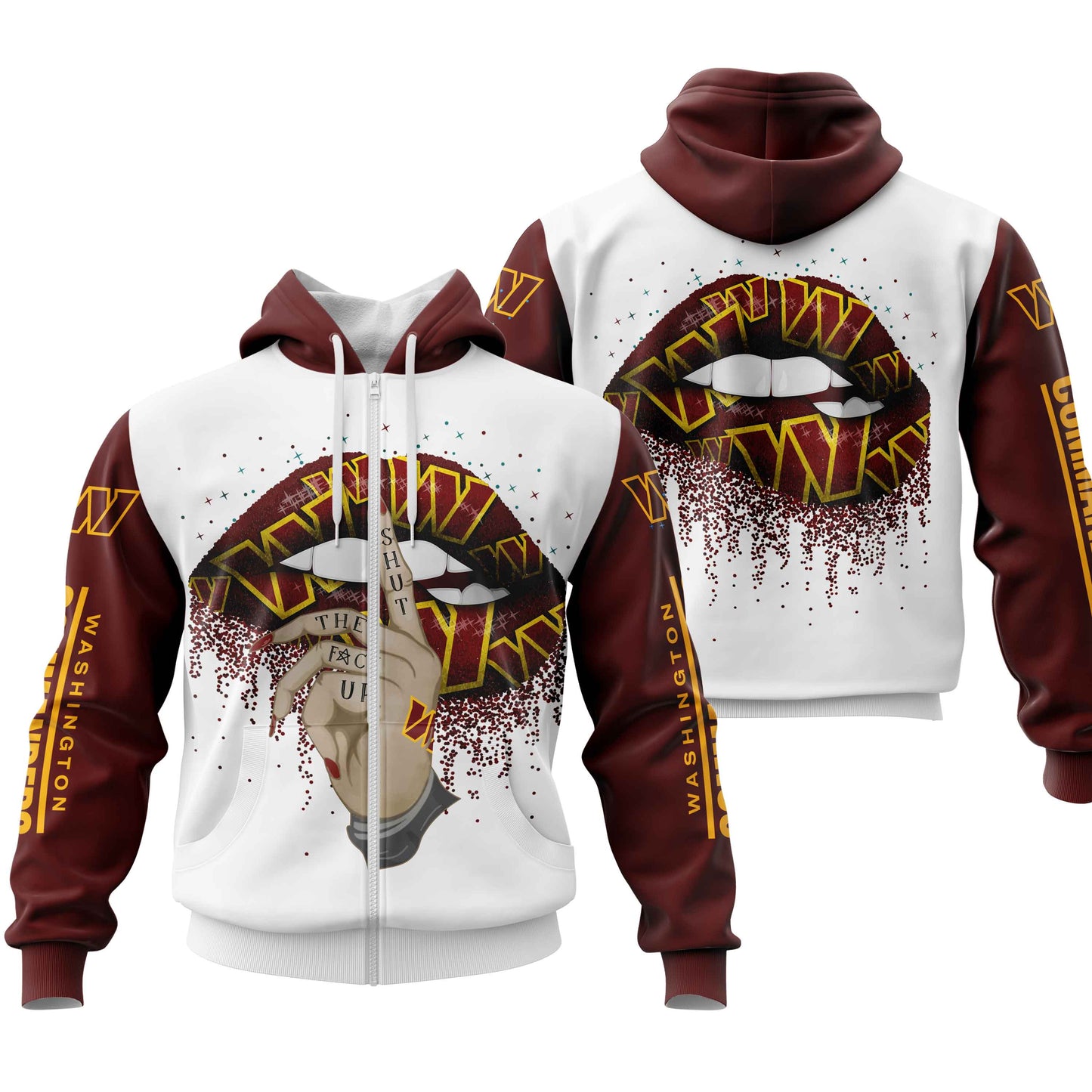 NFL Washington Commanders Lips Hoodie NH24