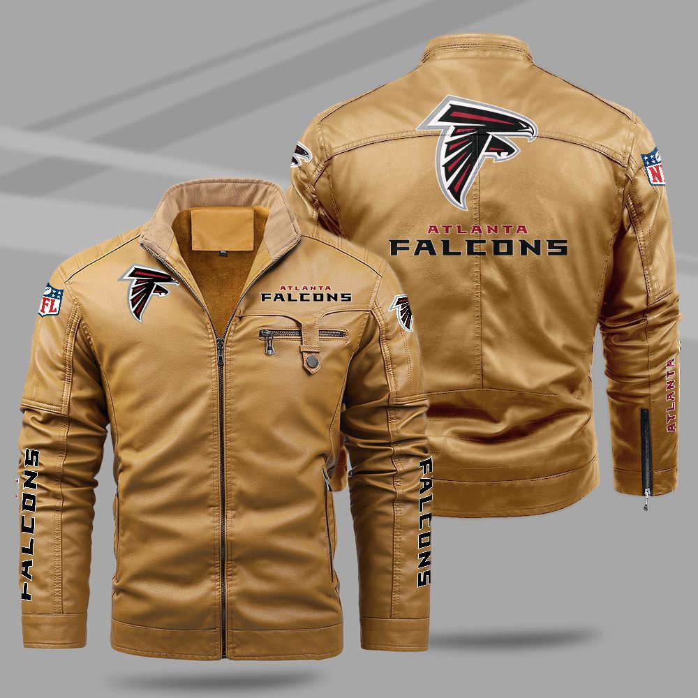 Atlanta Falcons NFL Teams Fleece Leather Jacket For All Season NH24