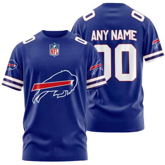 Buffalo Bills Custom T-Shirt – Add Your Name & Number NH24