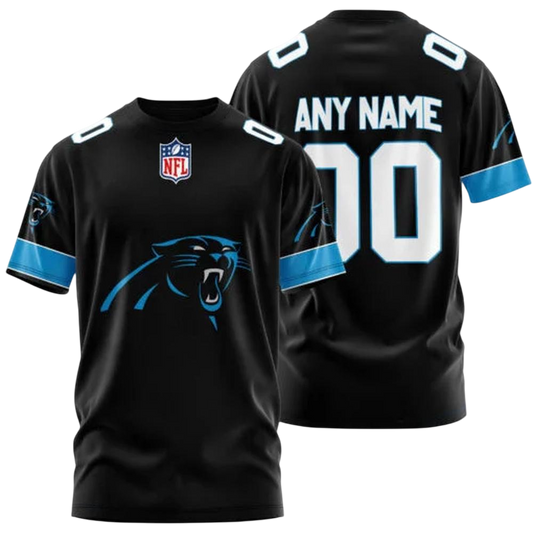 Carolina Panthers Custom T-Shirt – Add Your Name & Number NH24