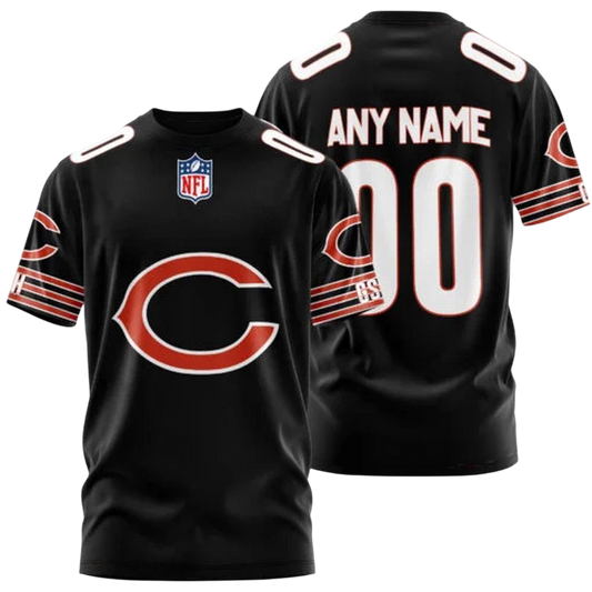 Chicago Bears Custom T-Shirt – Add Your Name & Number NH24