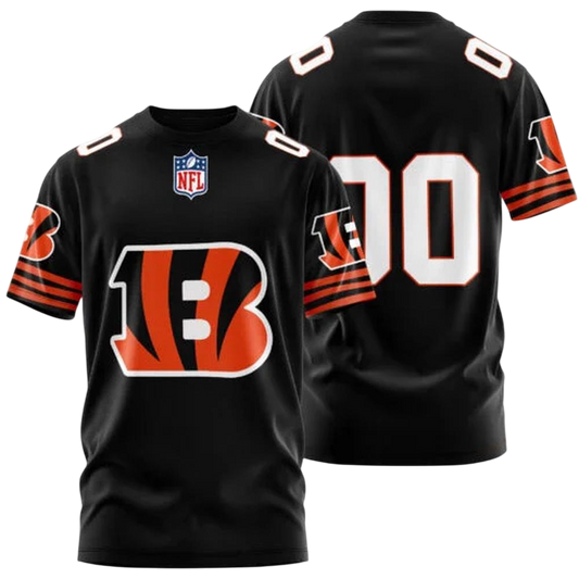 Cincinnati Bengals Custom T-Shirt – Add Your Name & Number NH24