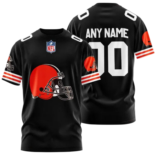 Cleveland Browns Custom T-Shirt – Add Your Name & Number NH24