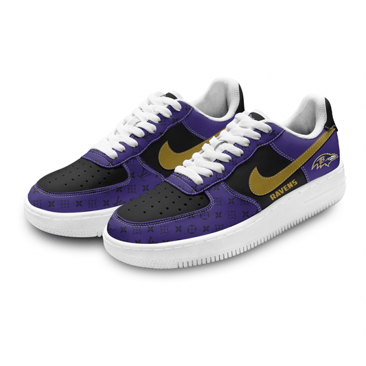 (Personalized) Baltimore Ravens LV x Nike Air Force 1