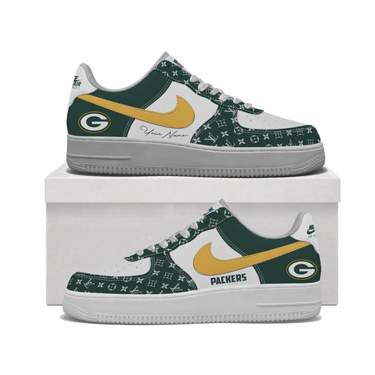 (Personalized) Green Bay Packers LV x Nike Air Force 1