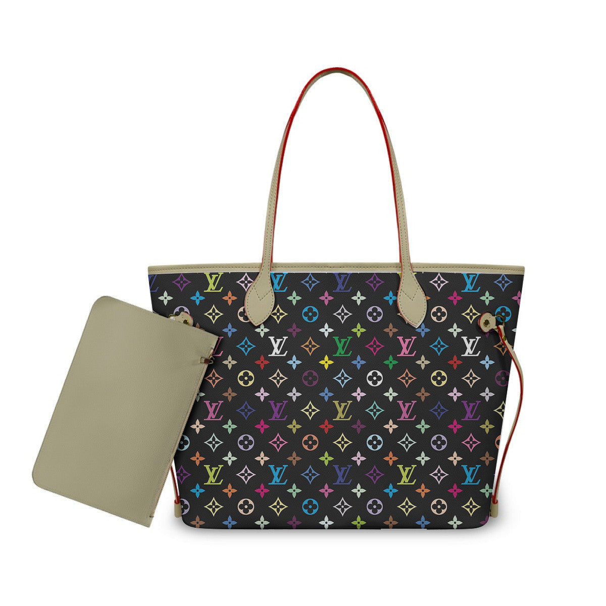 Louis Vuitton Neverfull MM Multicolor Monogram Bag