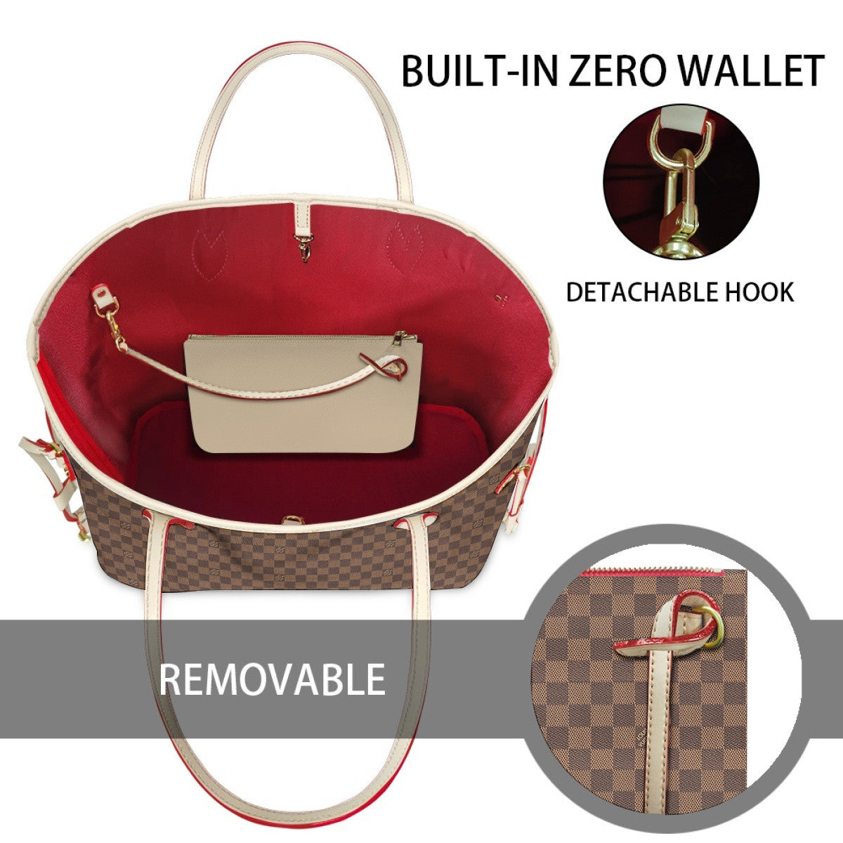 Louis Vuitton Neverfull MM Damier Style Bag