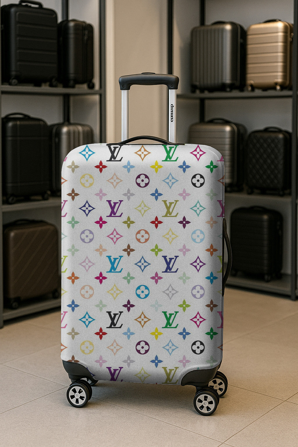 Louis Vuitton Luggage Covers Multicolor Style