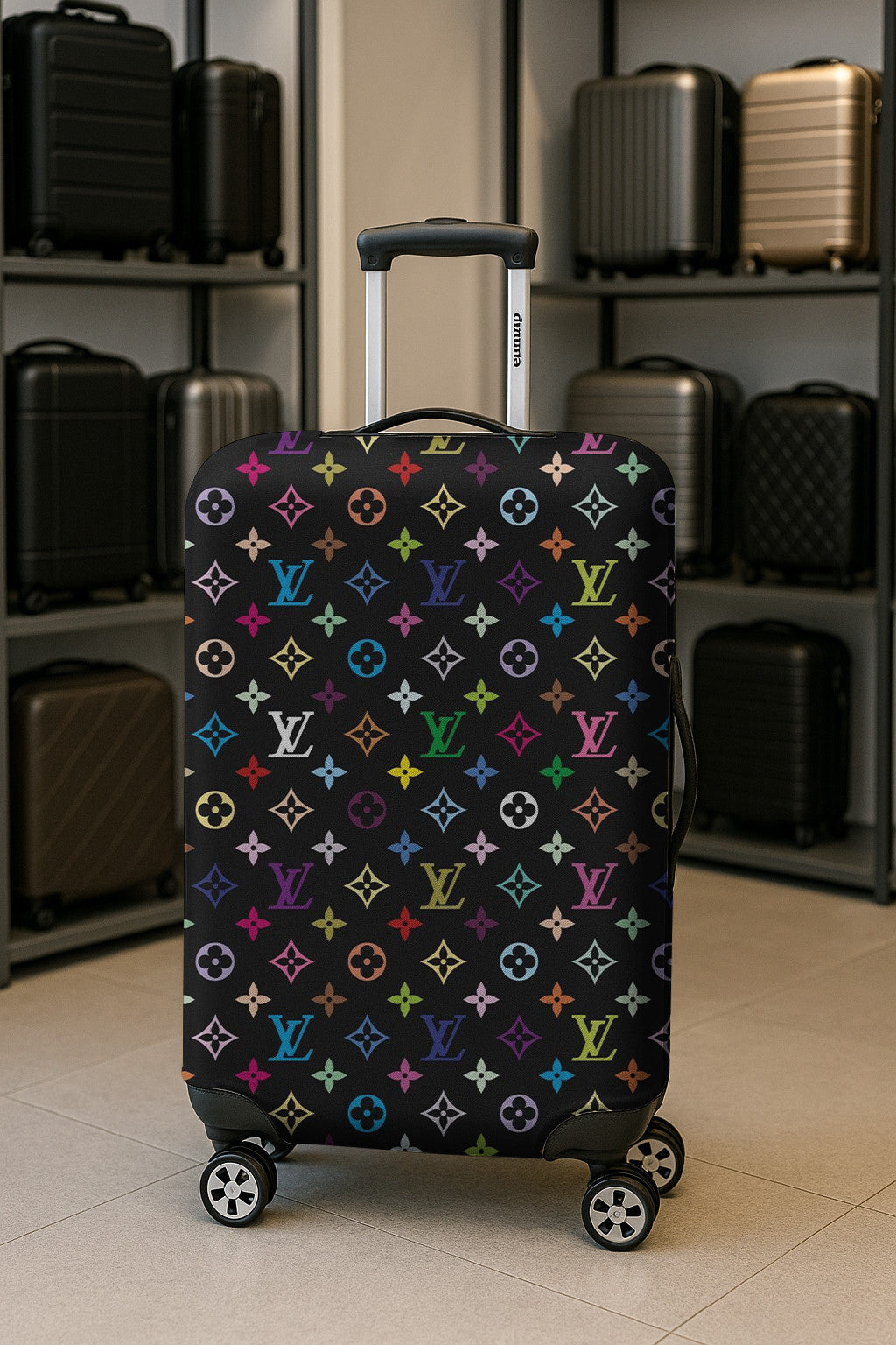 Louis Vuitton Luggage Covers Multicolor Style