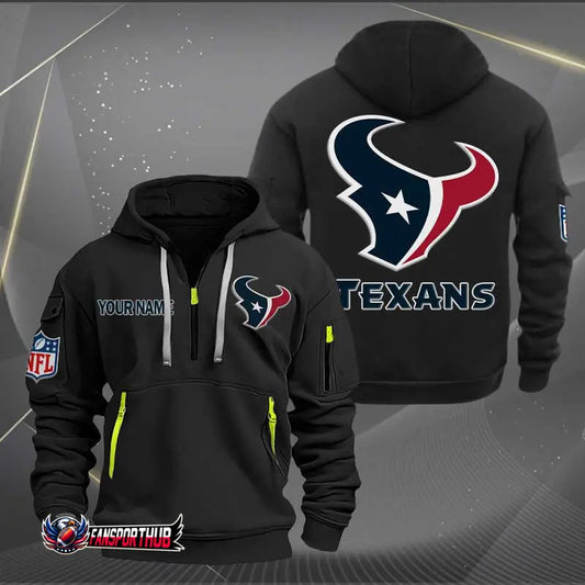 Houston Texans New Personalized Quarter Men's Hoodie NH24