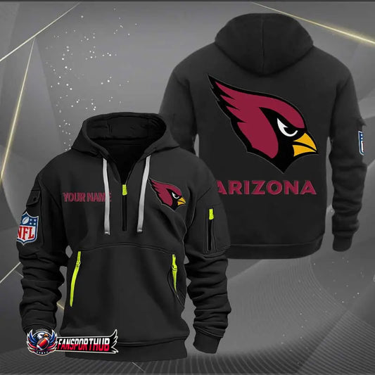 Arizona Cardinals New Personalized Quarter Men's Hoodie NH24