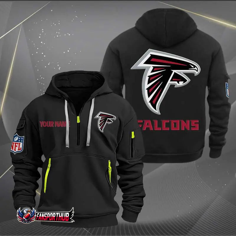 Atlanta Falcons New Personalized Quarter Men's Hoodie NH24