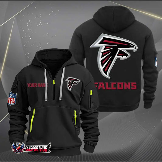 Atlanta Falcons New Personalized Quarter Men's Hoodie NH24