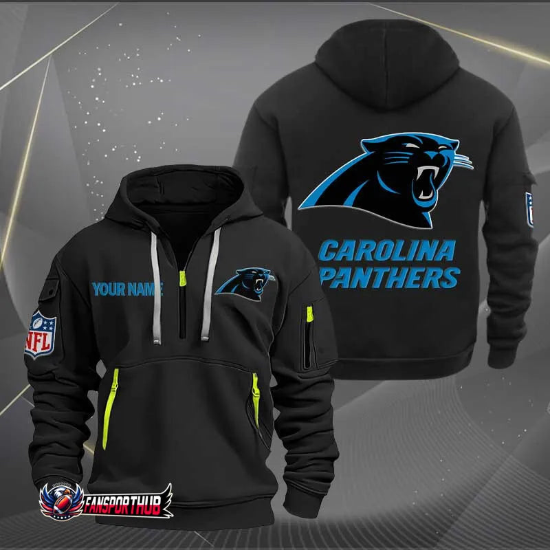 Carolina Panthers New Personalized Quarter Men's Hoodie NH24