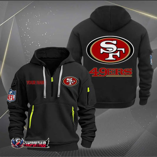 San Francisco 49ers New Personalized Quarter Men's Hoodie NH24