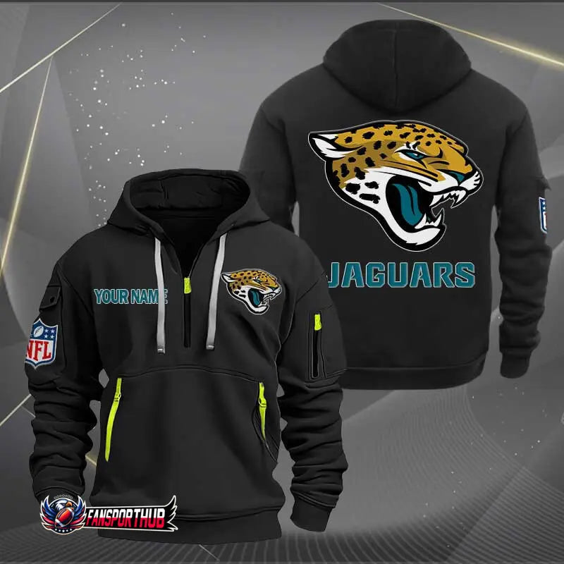Jacksonville Jaguars New Personalized Quarter Men's Hoodie NH24