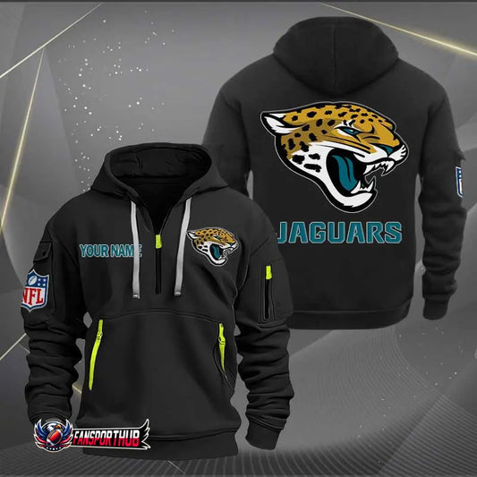 Jacksonville Jaguars New Personalized Quarter Men's Hoodie NH24