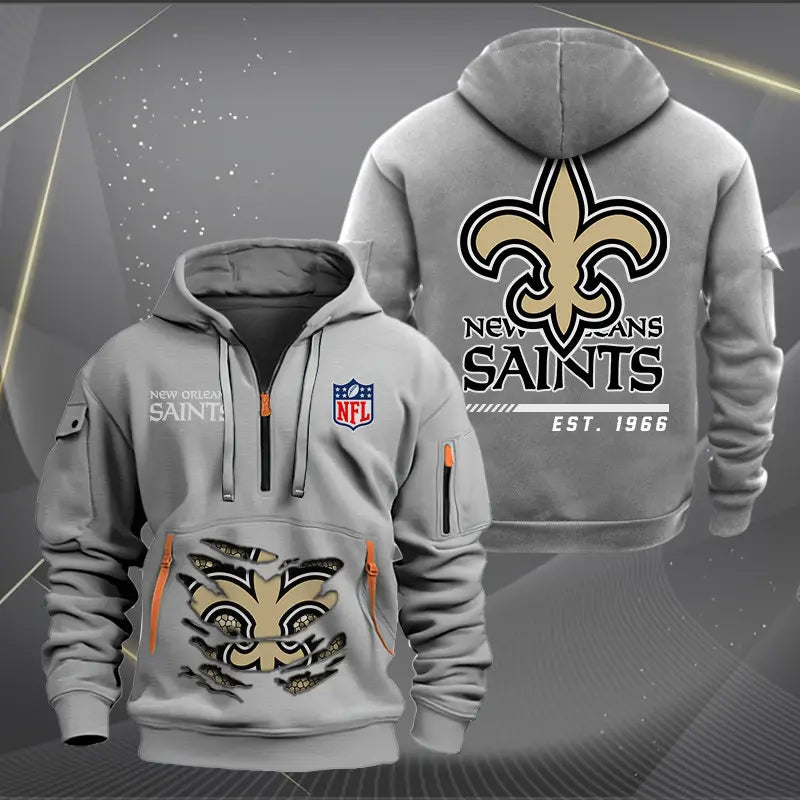New Orleans Saints New Personalized Quarter Men's Hoodie NH24