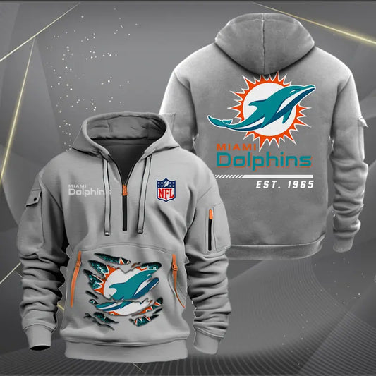 Miami Dolphins New Quarter Men's Hoodie NH24