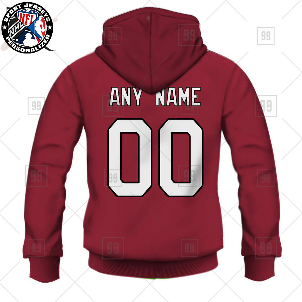 Personalized NFL Arizona Cardinals Home Jersey Style Hoodie NH24