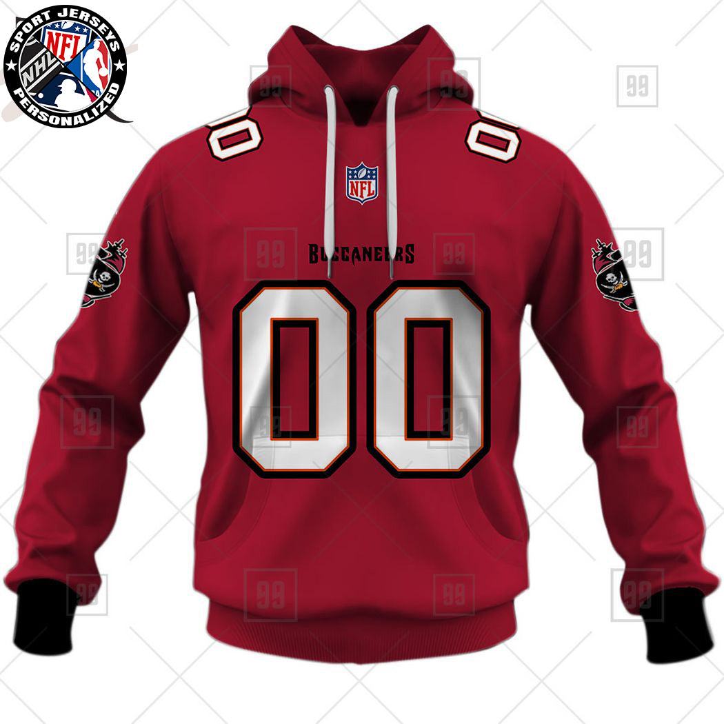 Personalized NFL Tampa Bay Buccaneers Home Jersey Style Hoodie NH24