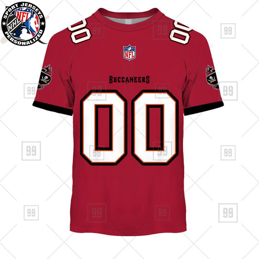 Personalized NFL Tampa Bay Buccaneers Home Jersey Style T-shirt NH24