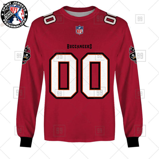 Personalized NFL Tampa Bay Buccaneers Home Jersey Style Sweatshirt NH24