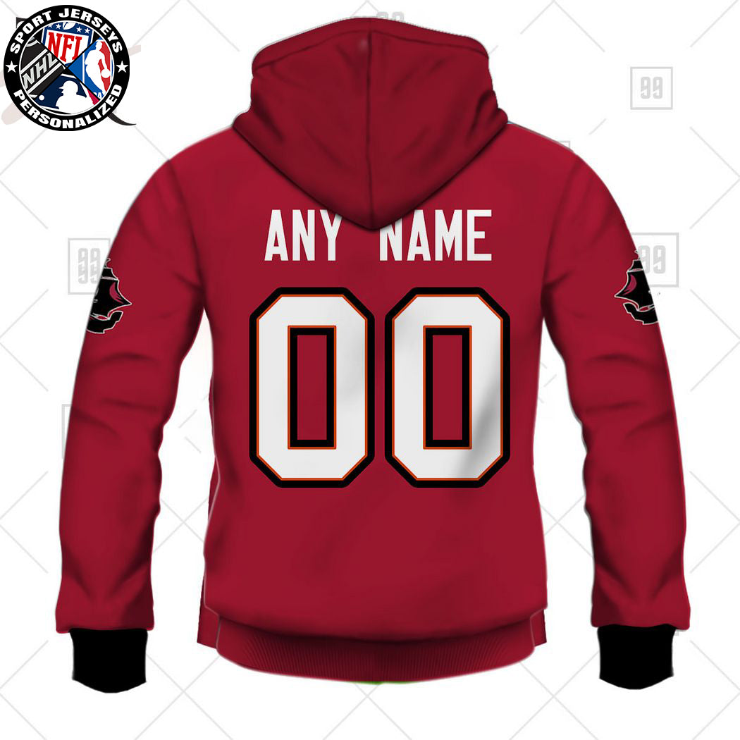 Personalized NFL Tampa Bay Buccaneers Home Jersey Style Hoodie NH24